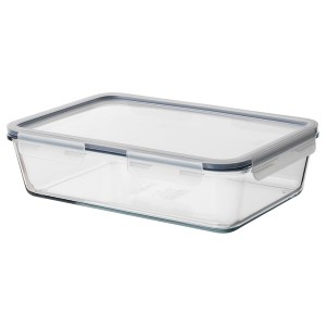 IKEA IKEA 365+ food container with lid, rectangular/glass plastic, 105 oz , IKEA Sale | 74168HILC