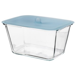 IKEA IKEA 365+ food container with lid, rectangular glass/silicone, 61 oz , IKEA Sale | 34126LFNK