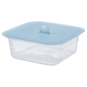 IKEA IKEA 365+ food container with lid, square plastic/silicone, 25 oz , IKEA Sale | 43687NSAH