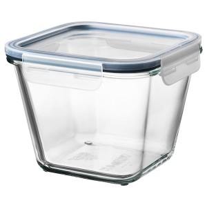 IKEA IKEA 365+ food container with lid, square glass/plastic, 41 oz , IKEA Sale | 49523QLEZ