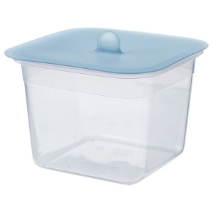 IKEA IKEA 365+ food container with lid, square plastic/silicone, 47 oz , IKEA Sale | 38074RHEB