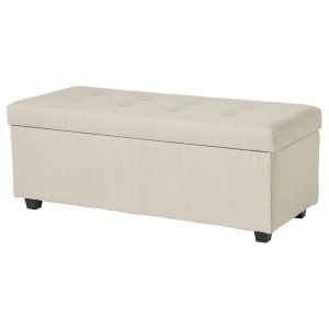 IKEA INNDYR storage bench, Nordvalla beige/black , IKEA Sale | 27803TFGC