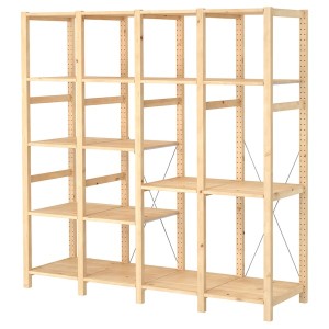 IKEA IVAR 4 section shelving unit, pine, 70 1/2x19 5/8x70 1/2 in , IKEA Sale | 52397WEFN