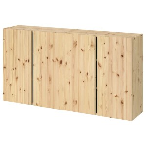 IKEA IVAR wall cabinet with doors, pine, 63x11 3/4x32 5/8 in , IKEA Sale | 06183VIYB