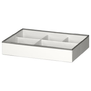 IKEA JÄTTEBJÖRN organizer, white/gray, 19 ¾x13 ¾x3 ½ in , IKEA Sale | 72018UPBR