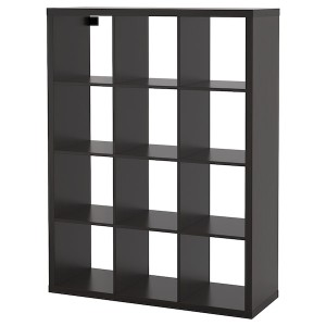 IKEA KALLAX Shelf unit, black-brown, 44 1/8x57 7/8 in , IKEA Sale | 34201WMTU