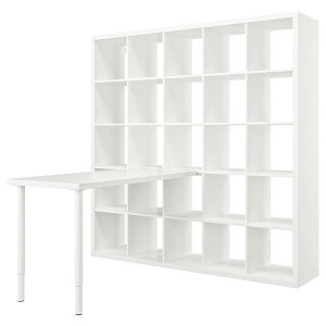 IKEA KALLAX / LAGKAPTEN workstation, white, 71 5/8x62 5/8x71 5/8 in , IKEA Sale | 58927IJVK