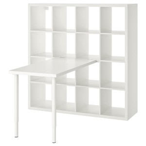 IKEA KALLAX / LINNMON workstation, white, 57 7/8x54 3/4x57 7/8 in , IKEA Sale | 40219JKPN