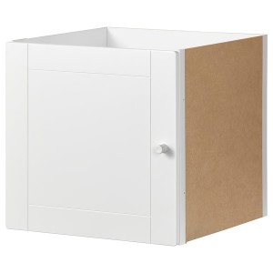 IKEA KALLAX insert with door, groove milled/white, 13x13 in , IKEA Sale | 63802FVRO