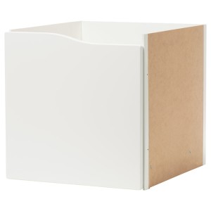 IKEA KALLAX insert with door, wave shaped/white, 13x13 in , IKEA Sale | 20147QKBR