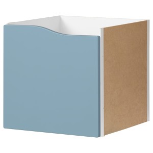 IKEA KALLAX insert with door, wave shaped/blue, 13x13 in , IKEA Sale | 19426PVSL