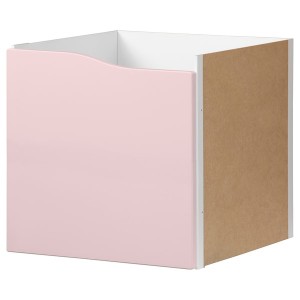 IKEA KALLAX insert with door, wave shaped/pale pink, 13x13 in , IKEA Sale | 64702CYAZ