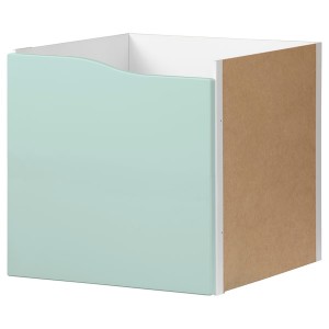 IKEA KALLAX insert with door, wave shaped/pale turquoise, 13x13 in , IKEA Sale | 94831EXWH