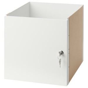 IKEA KALLAX insert with lockable door, white, 13x13 in , IKEA Sale | 65432RUCM