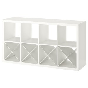 IKEA KALLAX shelf unit with 4 inserts, white, 30 3/8x57 7/8 in , IKEA Sale | 57312EDGM