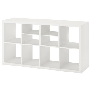 IKEA KALLAX shelving unit, with 2 shelf inserts/white, 57 7/8x30 3/8 in , IKEA Sale | 56083XQOZ