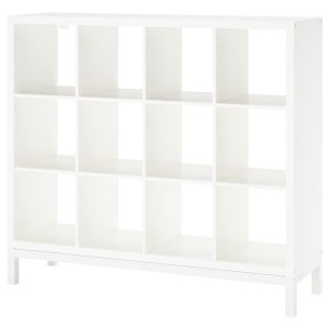 IKEA KALLAX shelving unit with underframe, white/white, 57 7/8x50 3/4 in , IKEA Sale | 27608WAEH