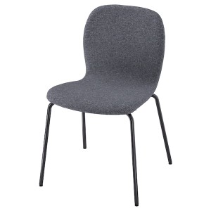 IKEA KARLPETTER chair, Gunnared medium gray/Sefast black , IKEA Sale | 98632HQIF