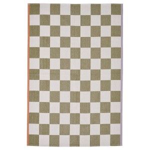 IKEA KLASSRUM rug, flatwoven, white/green, 4'4 inx6'5 in , IKEA Sale | 95147DTUY