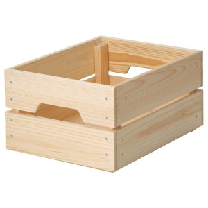 IKEA KNAGGLIG Box, pine, 9x12 ¼x6 in , IKEA Sale | 02963OUAR