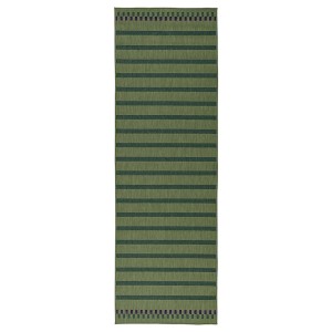 IKEA KORSNING rug flatwoven, in/outdoor, green purple/stripe, 2'7 inx8'2 in , IKEA Sale | 64193BIKN