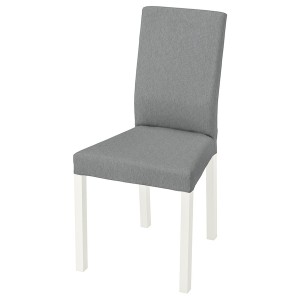 IKEA KÄTTIL chair, white/Knisa light gray , IKEA Sale | 48596FJCO