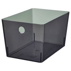 IKEA KUGGIS box, transparent black, 7x10 ¼x6 in , IKEA Sale | 85072XEUR