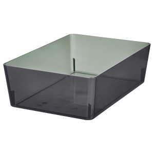 IKEA KUGGIS box, transparent black, 7x10 ¼x3 ¼ in , IKEA Sale | 78592LNSM