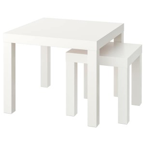 IKEA LACK nesting tables, set of 2, white , IKEA Sale | 81973EKSQ