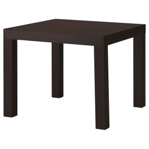 IKEA LACK side table, black-brown, 21 5/8x21 5/8 in , IKEA Sale | 75903YVKF