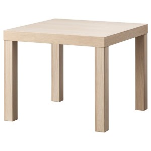 IKEA LACK side table, white stained oak effect, 21 5/8x21 5/8 in , IKEA Sale | 25340EHXS