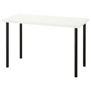 IKEA LAGKAPTEN / ADILS desk, white/black, 47 1/4x23 5/8 in , IKEA Sale | 14587UFVE