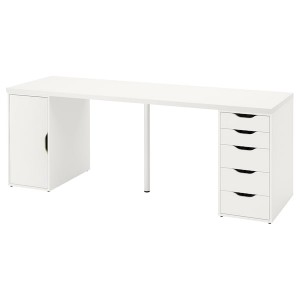 IKEA LAGKAPTEN / ALEX desk, white, 78 3/4x23 5/8 in , IKEA Sale | 32968DIYZ