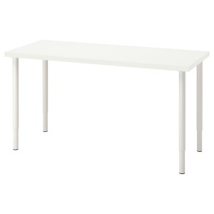 IKEA LAGKAPTEN / OLOV desk, white, 55 1/8x23 5/8 in , IKEA Sale | 75208XQUO