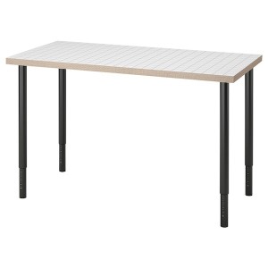 IKEA LAGKAPTEN / OLOV desk, white anthracite/black, 47 1/4x23 5/8 in , IKEA Sale | 73015ZAVF