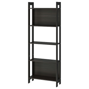 IKEA LAIVA Bookcase, black-brown, 24 3/8x65 in , IKEA Sale | 95134DXJL