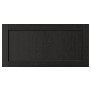 IKEA LERHYTTAN drawer front, black stained, 30x15 in , IKEA Sale | 93521RTBQ