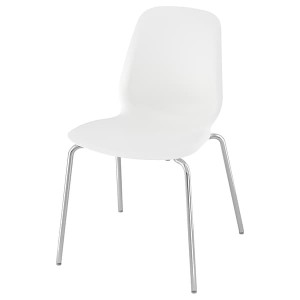 IKEA LIDÅS chair, white/Sefast chrome plated , IKEA Sale | 41275RNAI