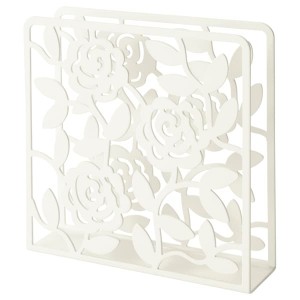 IKEA LIKSIDIG napkin holder, white, 6x6 in , IKEA Sale | 75216KHFP