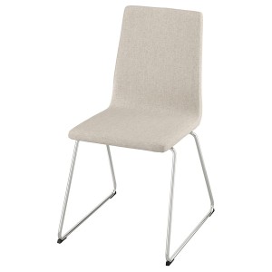 IKEA LILLÅNÄS chair, chrome plated/Gunnared beige , IKEA Sale | 95610GCNY