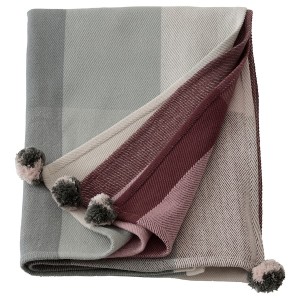 IKEA LINDSVÄRMARE throw, multicolor handmade, 43x67 in , IKEA Sale | 90261SMAD