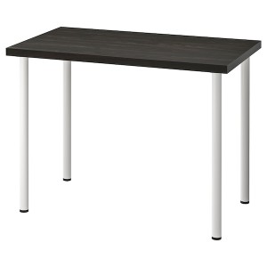 IKEA LINNMON / ADILS desk, black-brown/white, 39 3/8x23 5/8 in , IKEA Sale | 75409FZOT