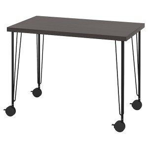 IKEA LINNMON / KRILLE desk, black-brown/black, 39 3/8x23 5/8 in , IKEA Sale | 49310JYVK