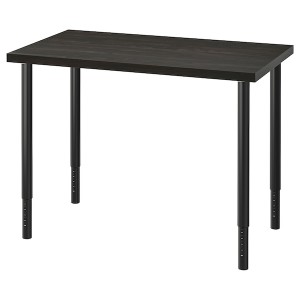 IKEA LINNMON / OLOV desk, black-brown, 39 3/8x23 5/8 in , IKEA Sale | 64352AOWC