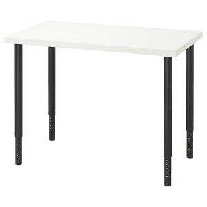 IKEA LINNMON / OLOV desk, white/black, 39 3/8x23 5/8 in , IKEA Sale | 78194LBUX