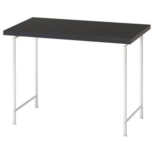 IKEA LINNMON / SPÄND desk, black-brown/white, 39 3/8x23 5/8 in , IKEA Sale | 19578CKQH