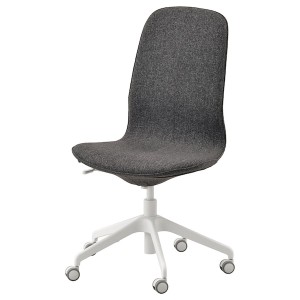 IKEA LÅNGFJÄLL conference chair, Gunnared dark gray/white , IKEA Sale | 20179BTVU