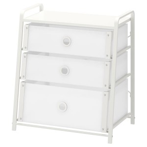 IKEA LOTE 3-drawer chest, white, 21 5/8x24 3/8 in , IKEA Sale | 42375ALBE