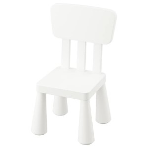 IKEA MAMMUT Children's chair, indoor/outdoor, white , IKEA Sale | 93561DJVX