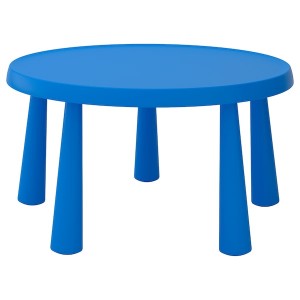 IKEA MAMMUT children's table, indoor/outdoor blue, 33 1/2 in , IKEA Sale | 58642IABF